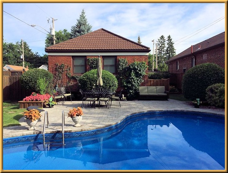 Swimming Pool and Back of House in Back Garden